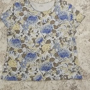BOGO Flower print Croft & Barrow Tee